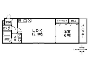 フジパレス岩田町１番館の物件間取画像